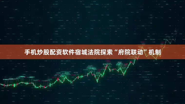 手机炒股配资软件宿城法院探索“府院联动”机制
